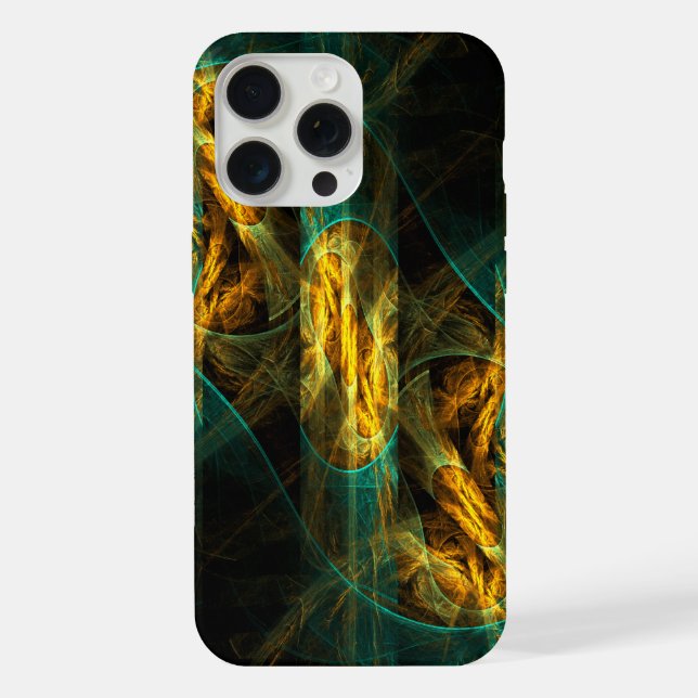 The Eye of the Jungle Abstract Art iPhone Case (Back)