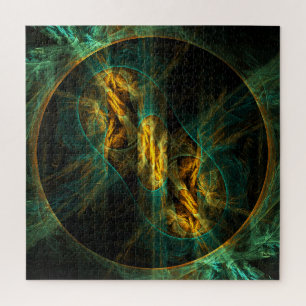 The Eye of the Jungle Abstract Art Jigsaw Puzzle