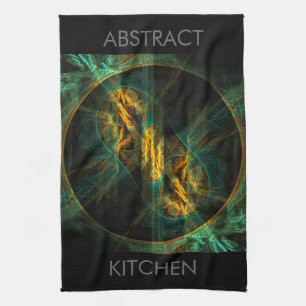 The Eye of the Jungle Abstract Art Kitchen Towel