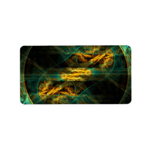 The Eye of the Jungle Abstract Art Label