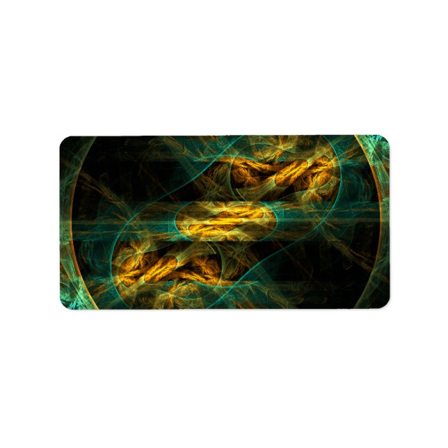 The Eye of the Jungle Abstract Art Label (Front)