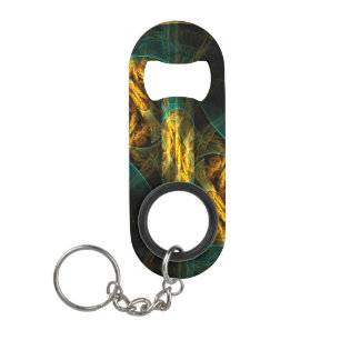 The Eye of the Jungle Abstract Art Mini Bottle Opener