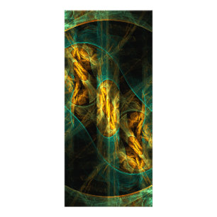 The Eye of the Jungle Abstract Art Rack Card