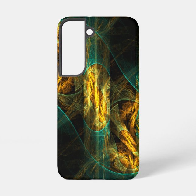 The Eye of the Jungle Abstract Art Samsung Galaxy S22 Case (Back)