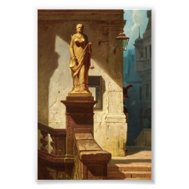 The Eye of the Law, Justice by Carl Spitzweg Photo Print (Front)