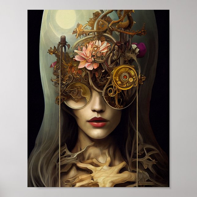 The Eyepiece Surreal Fantasy Art Poster (Front)