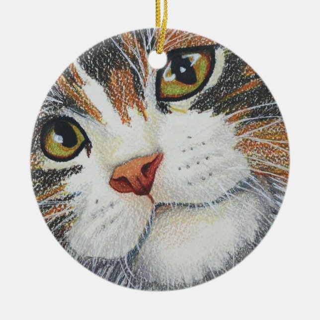 The Eyes Have It Ceramic Ornament (Front)