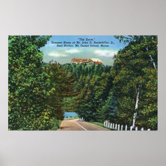 The Eyrie, John D Rockefeller Jr Home Poster (Front)