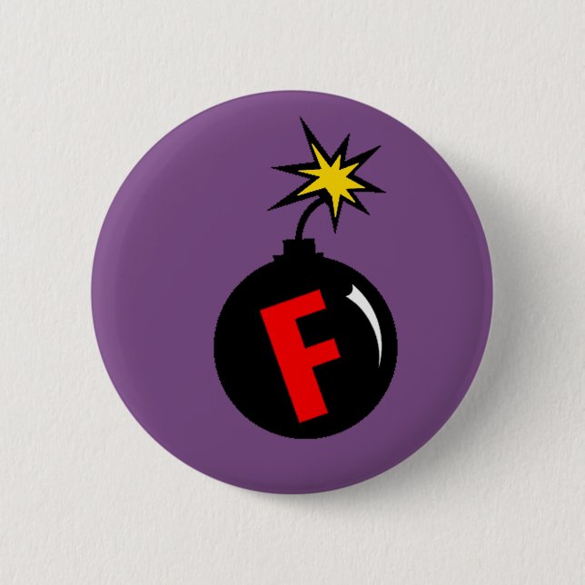 the f-bomb 2 inch round button (Front)