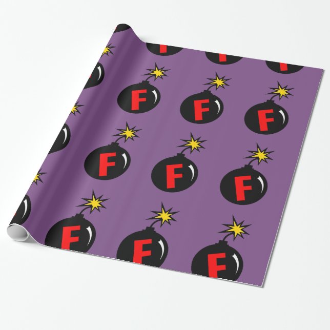 the f-bomb wrapping paper (Unrolled)
