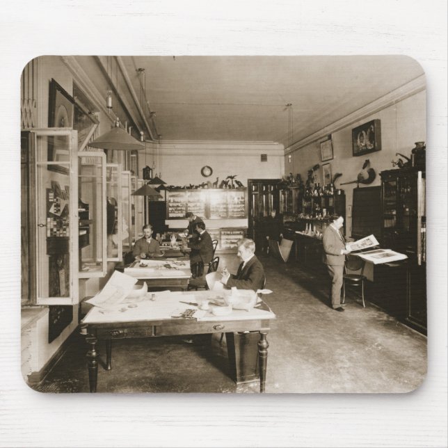 The Faberge Workshop (b/w photo) Mouse Pad (Front)