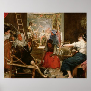 The Fable of Arachne, or The Spinners, c.1657 (oil Poster