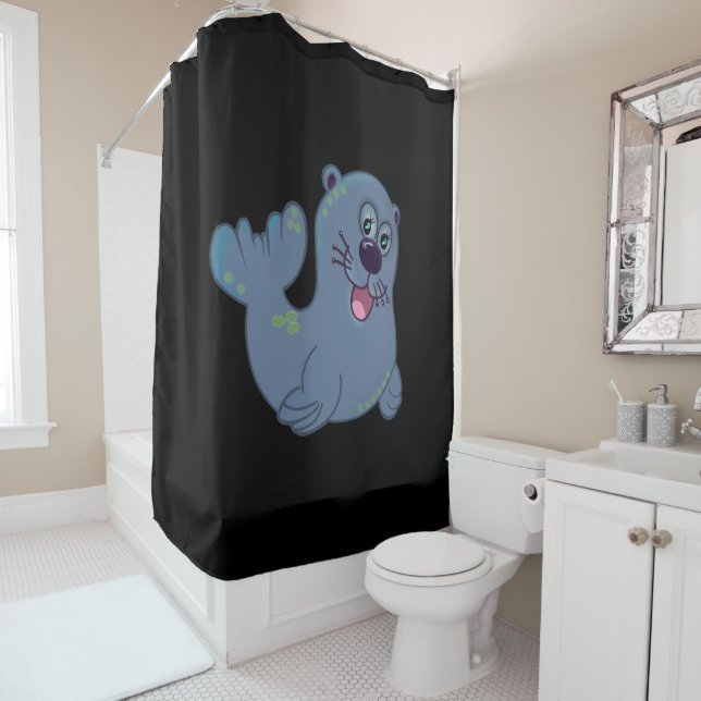The Fabric Seal At Zazzle Mascot Logo Character (In Situ)