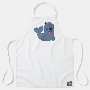 The Fabric Seal At Zazzle Mascot Logo Character Apron