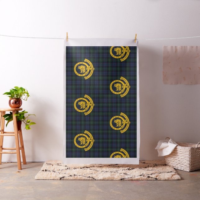 The Fabric: Tartan + Logo Fabric (In Situ)