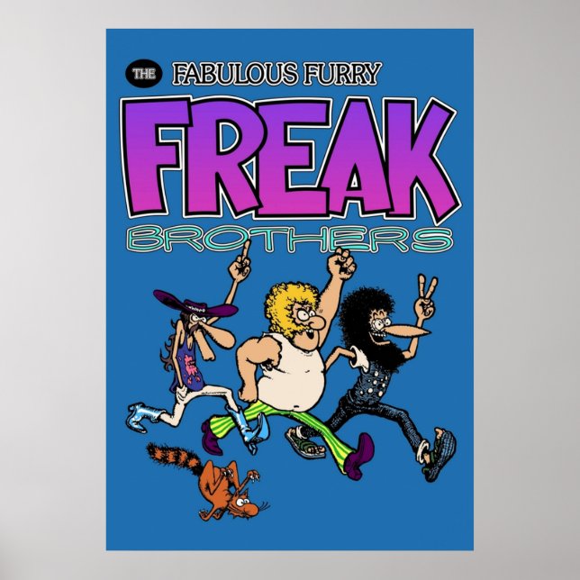 The Fabulous Furry Freak Brothers  Sticker Mask Poster (Front)