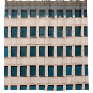 The facade of the modern building with rectangular