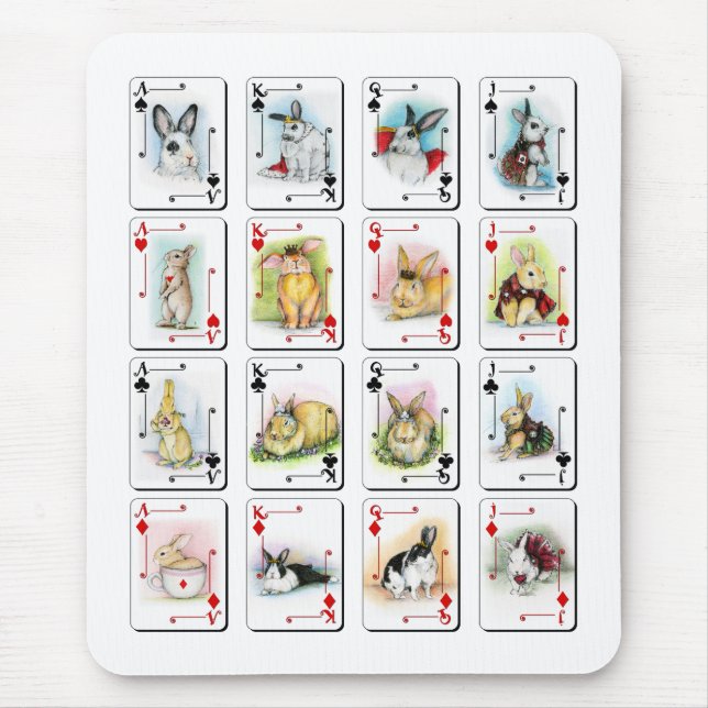 THE FACE CARDS MOUSE PAD (Front)