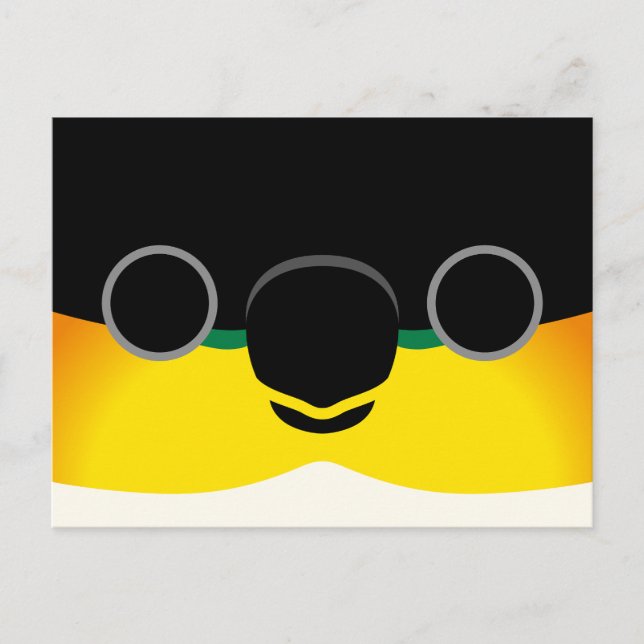 The face of a Black-headed Caique Holiday Postcard (Front)