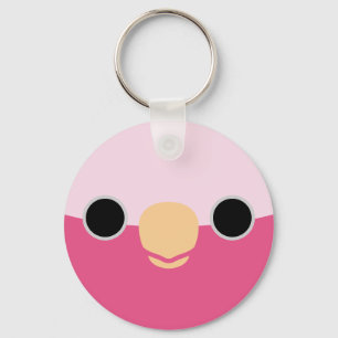 The face of a Galah Keychain