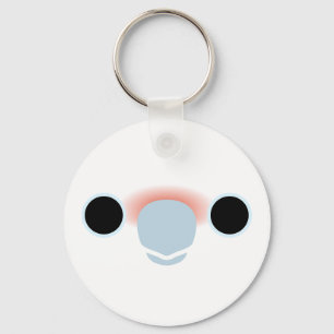 The face of a Goffin's cockatoo Keychain