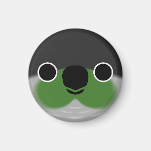 The face of a Green-cheeked parakeet Magnet