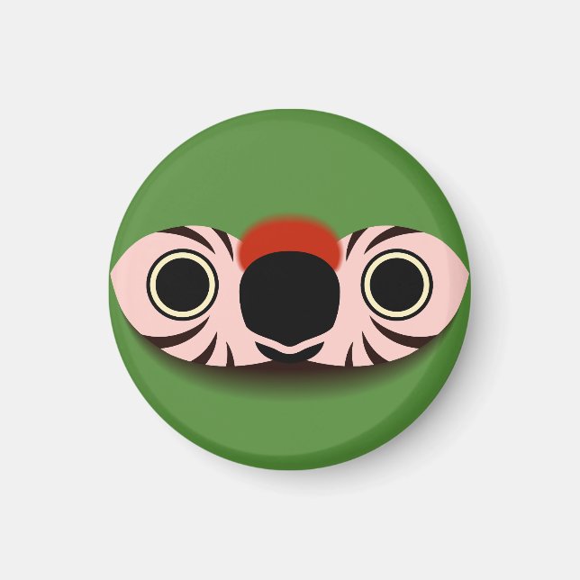 The face of a Military macaw Magnet (Front)