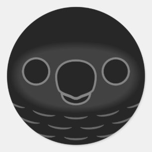 The face of a Pesquet's parrot Classic Round Sticker