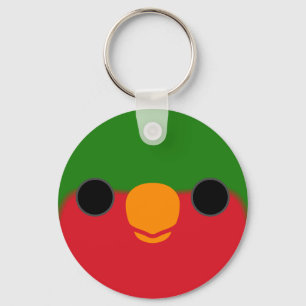 The face of a Stephen's lorikeet Keychain