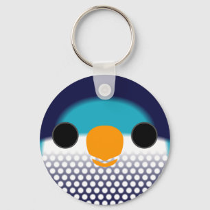 The face of a Ultramarine lorikeet Keychain
