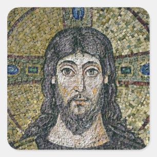 The face of Christ Square Sticker