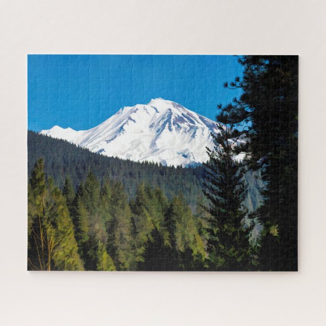 THE FACE OF MOUNT SHASTA JIGSAW PUZZLE (Horizontal)