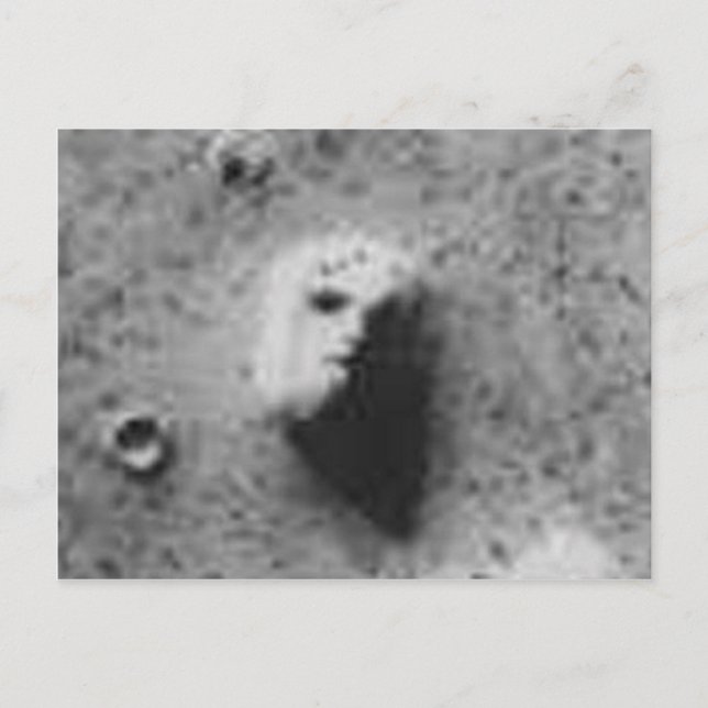 The FACE On MARS-_-Cydonia Mensae Postcard (Front)