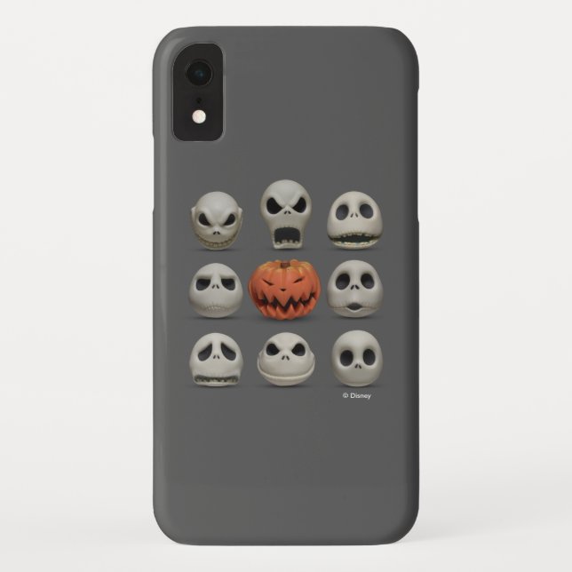 The Faces of Jack Skellington the Pumpkin King Case-Mate iPhone Case (Back)