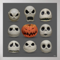 The Faces of Jack Skellington the Pumpkin King