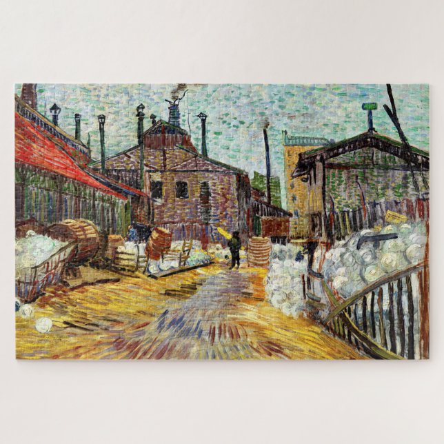 The Factory (1887) by Vincent Van Gogh Jigsaw Puzzle (Horizontal)