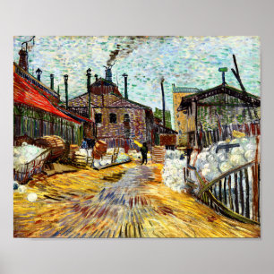 The Factory (1887) by Vincent Van Gogh Poster