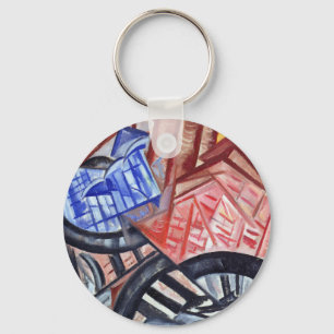 The Factory and the Bridge Keychain
