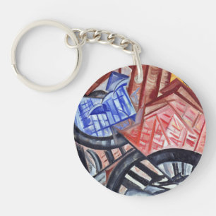The Factory and the Bridge Keychain