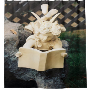 The Faerie reading at the Koi pond........