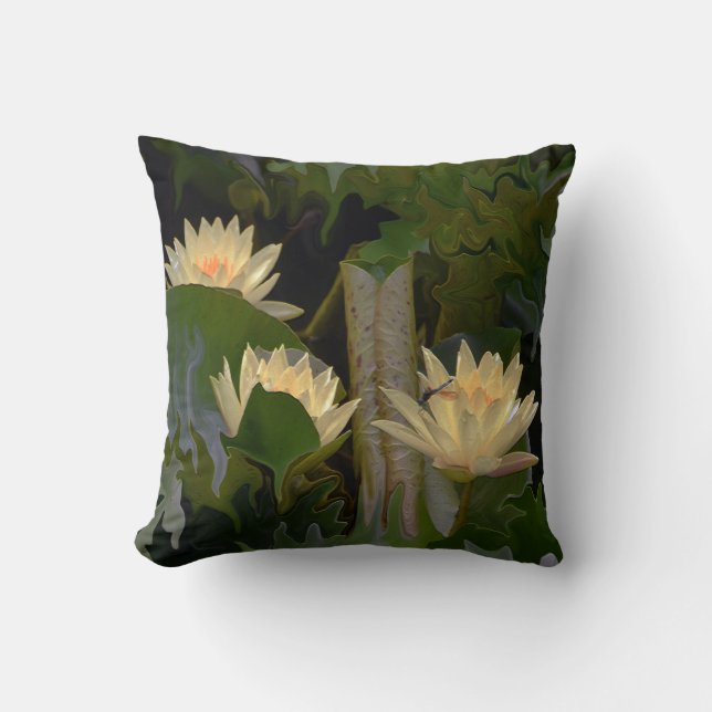 The Fae's pond.... Throw Pillow (Front)