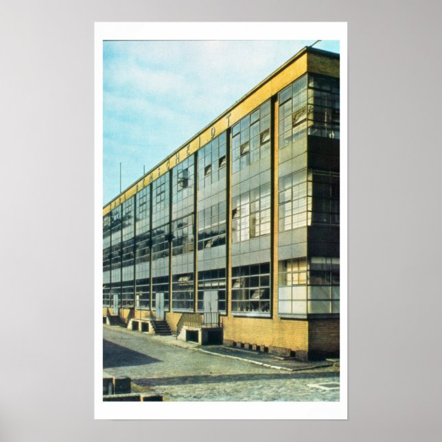 The Fagus Shoe Factory, designed by Walter Gropius Poster (Front)