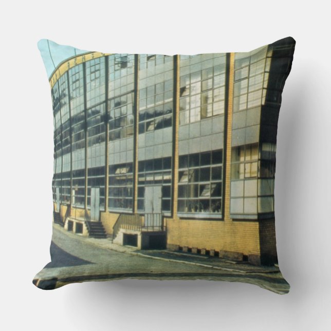 The Fagus Shoe Factory, designed by Walter Gropius Throw Pillow (Front)