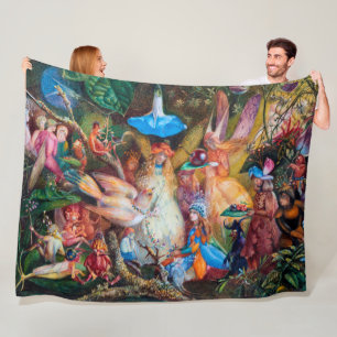 The Fairies' Favourite, John Anster Fitzgerald Fleece Blanket