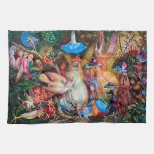 The Fairies' Favourite, John Anster Fitzgerald Kitchen Towel
