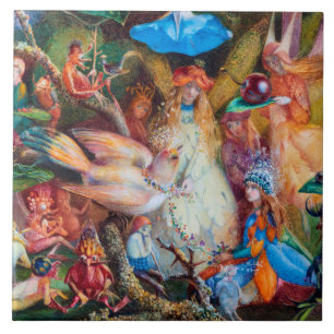 The Fairies' Favourite, John Anster Fitzgerald Tile