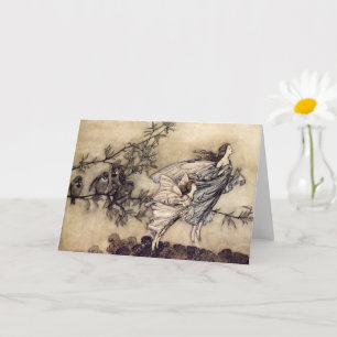The Fairies Have Tiffs With Birds, Arthur Rackham Card