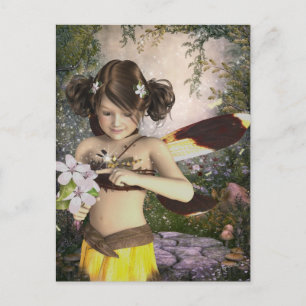 The Fairy and the Dragonfly Postcard