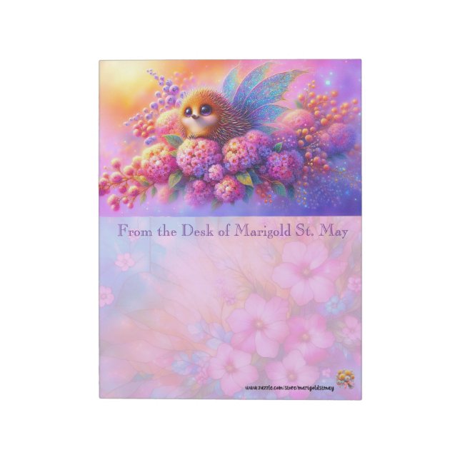 The Fairy Collection: Dreamy Echidna Fairy Notepad (Rotated)