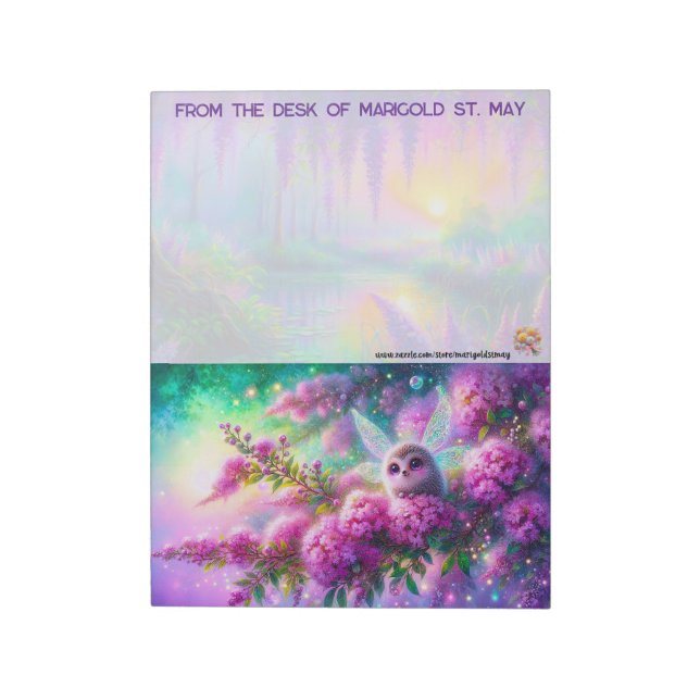 The Fairy Collection: Hedgehog Fairy Notepad (Rotated)